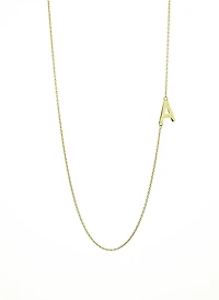 10K Initial Pendant - Letter A / Gold