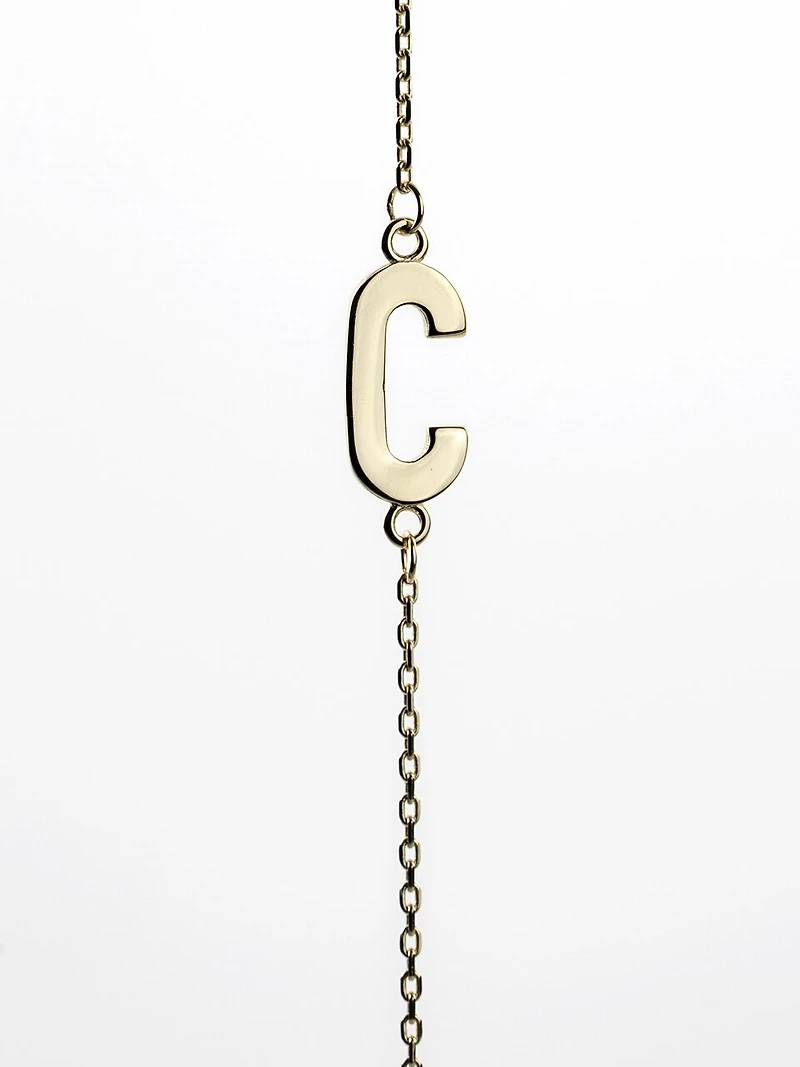 10K Initial Pendant - Letter A / Gold