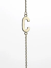 10K Initial Pendant - Letter A / Gold