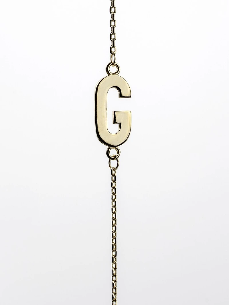 10K Initial Pendant - Letter A / Gold