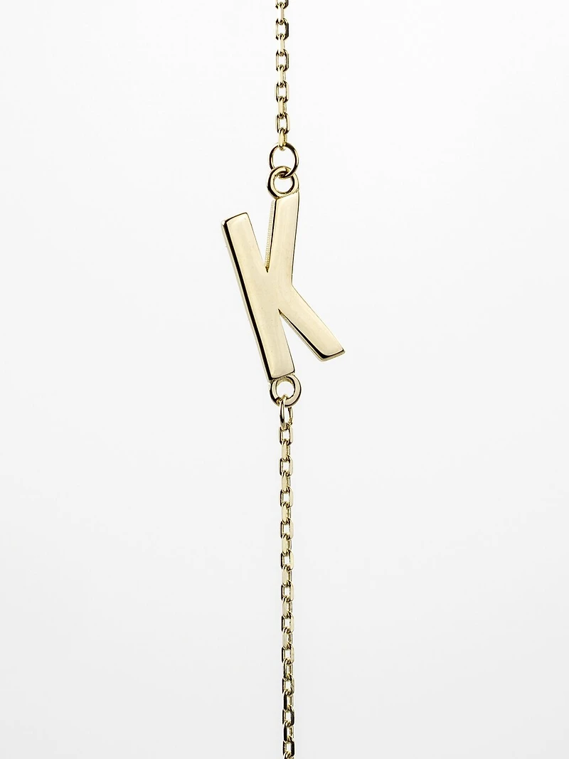 10K Initial Pendant - Letter A / Gold