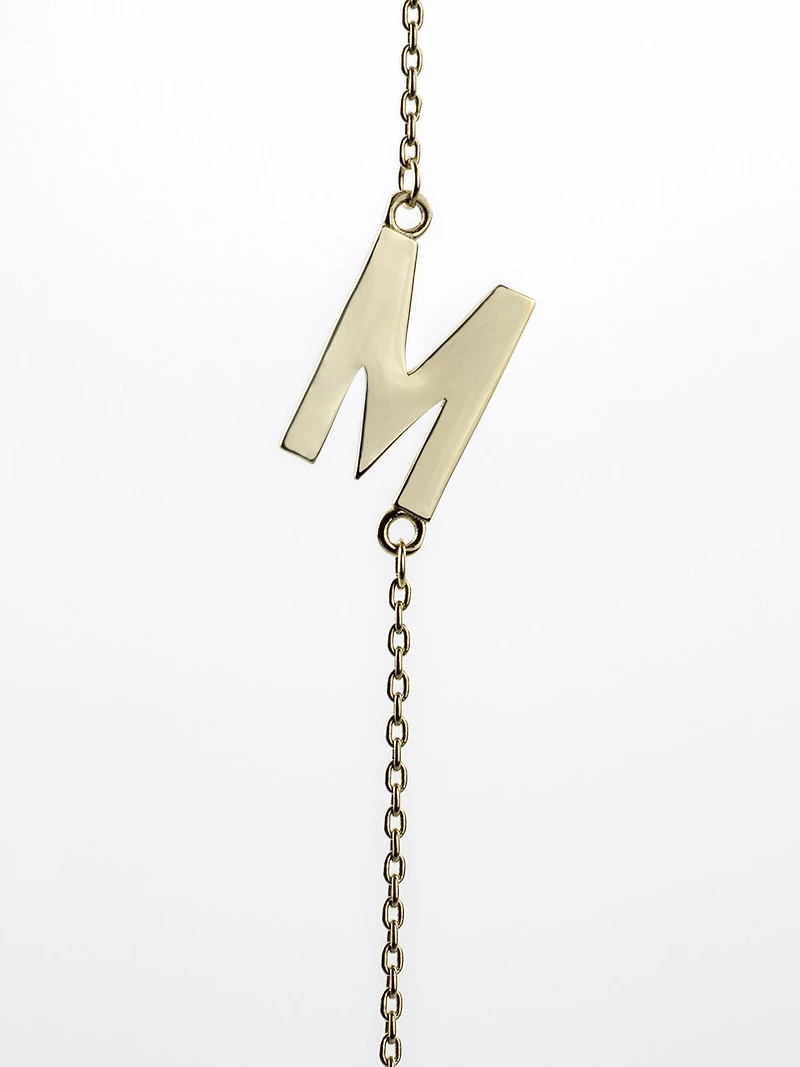 10K Initial Pendant - Letter A / Gold