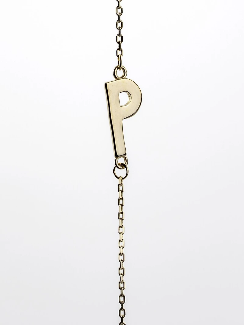 10K Initial Pendant - Letter A / Gold
