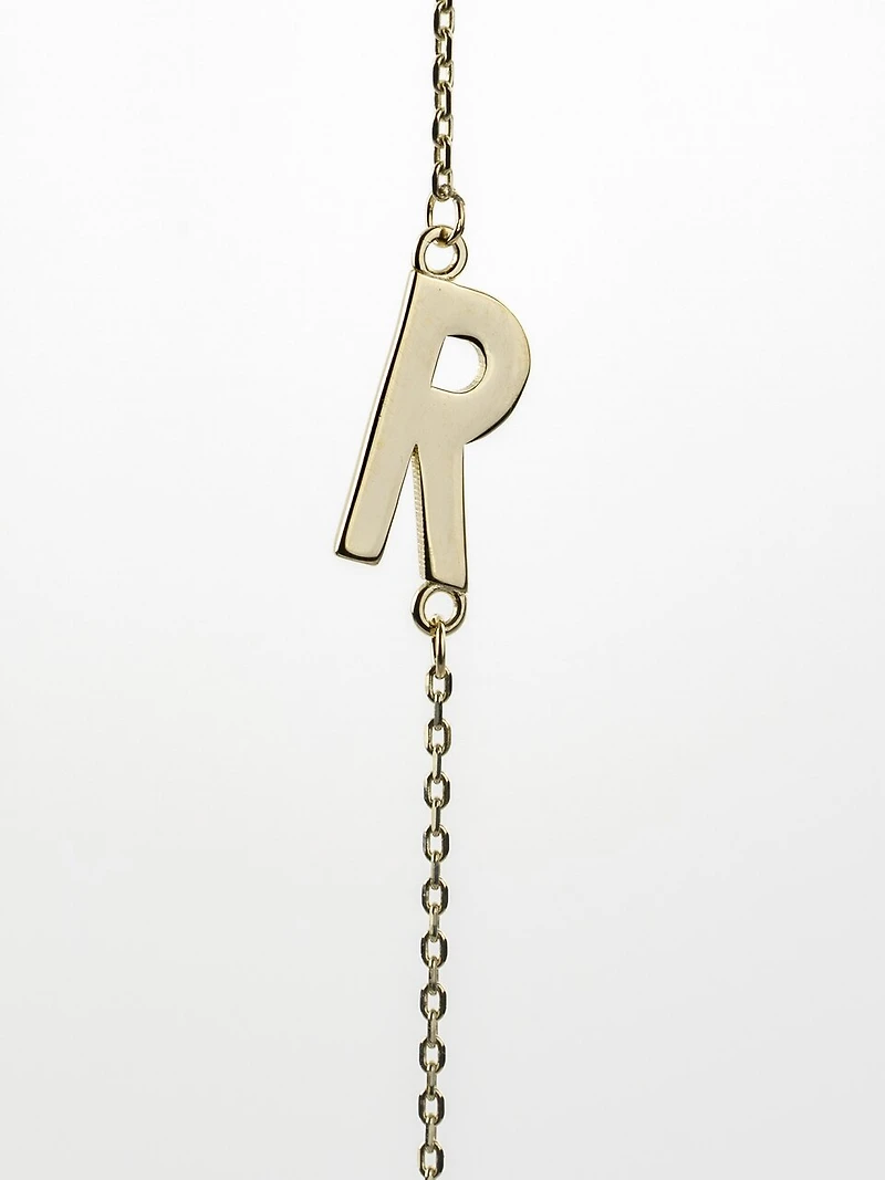 10K Initial Pendant - Letter A / Gold