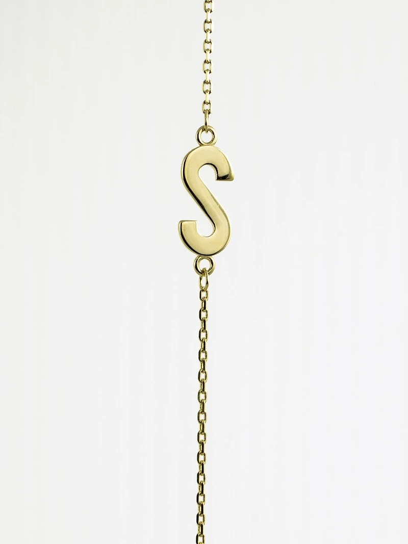 10K Initial Pendant - Letter A / Gold