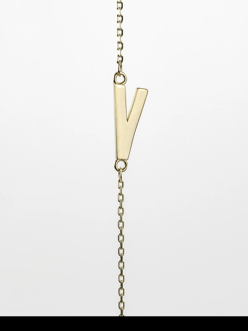 10K Initial Pendant - Letter A / Gold