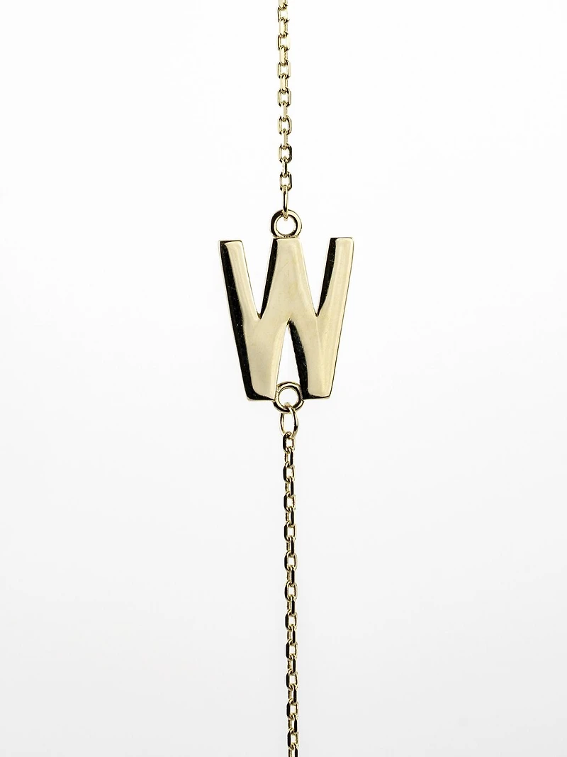 10K Initial Pendant - Letter A / Gold