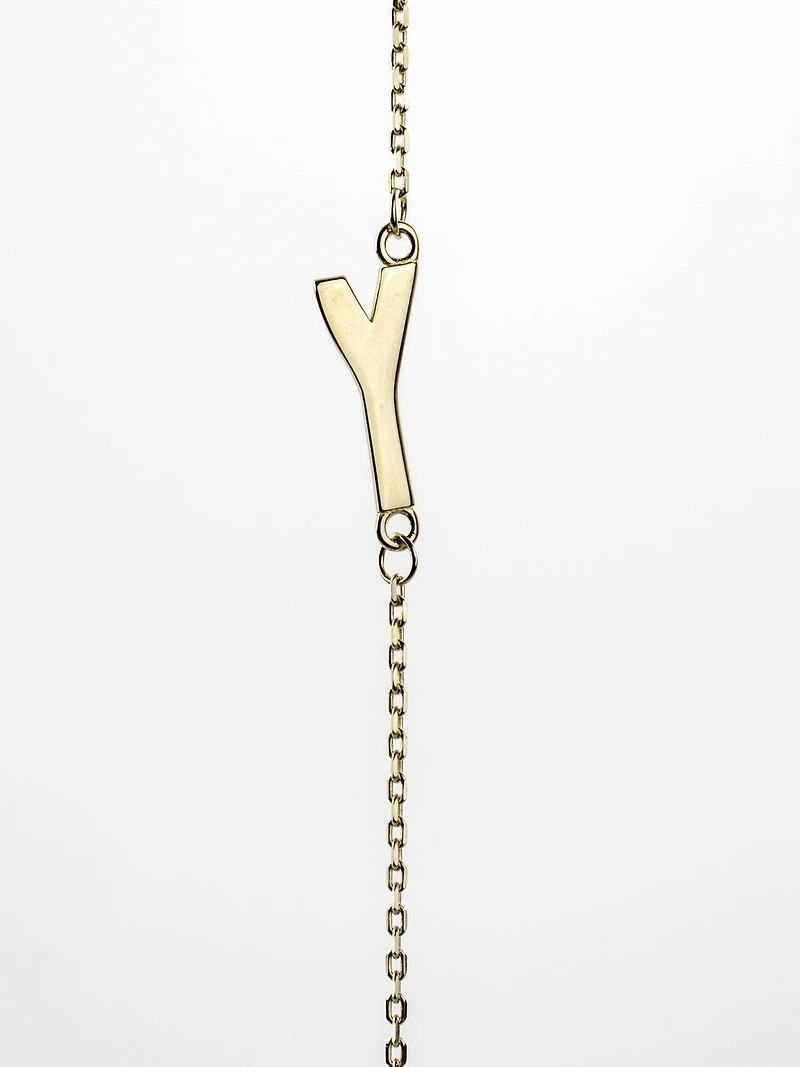 10K Initial Pendant - Letter A / Gold