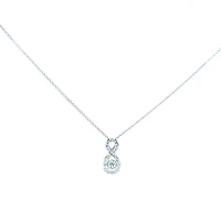 10K White and Yellow Two Tone Pulse 0.30cttw Diamond Necklace