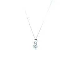 10K White and Yellow Two Tone Pulse 0.30cttw Diamond Necklace