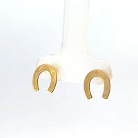14K Yellow Gold Horseshoe stud earrings