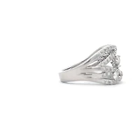 10K White Gold 1.00ct Diamond Ring - 4 / White gold