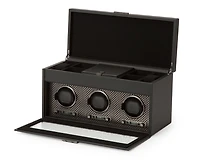 Axis Triple Watch Winder with Storage 