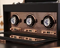 Axis Triple Watch Winder with Storage 