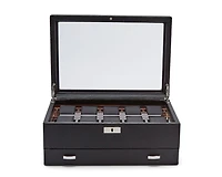 Roadster 10 Piece Watch Box with Drawer