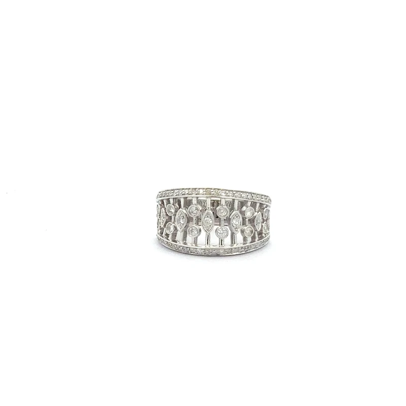 10K White Gold 0.50cttw  Diamond Ring - 4