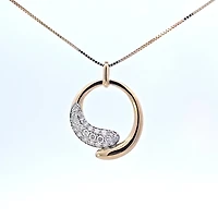 10K Yellow Gold 0.50cttw Diamond Necklace