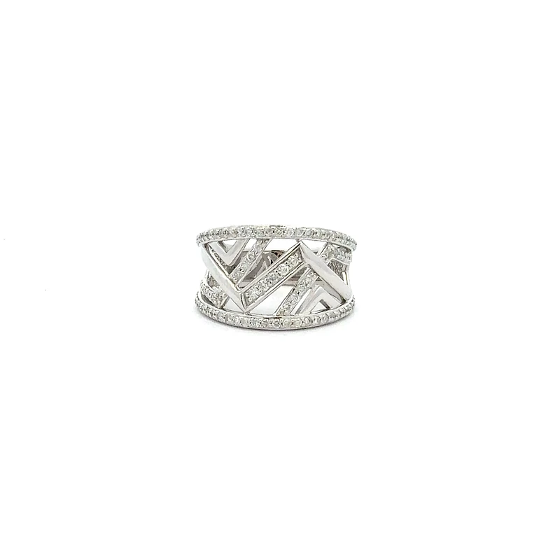 10K White Gold 0.53cttw  Diamond Ring - 4