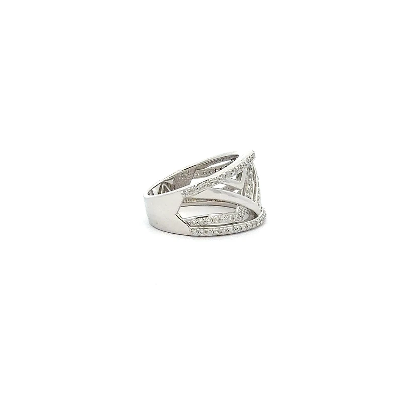 10K White Gold 0.53cttw  Diamond Ring - 4