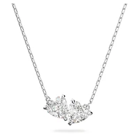 Swarovski Mesmera Attract necklace Heart, White, Rhodium plated - 5517117