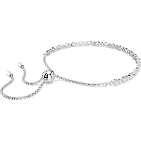 Swarovski - Matrix Tennis bracelet, Mixed round cuts, White, Rhodium plated 5677813