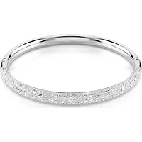 Swarovski - Sublima bangle, Snow pavé, White, Rhodium plated 5684243