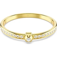 Swarovski - Numina bangle, Round cut, White, Gold-tone plated 5688493