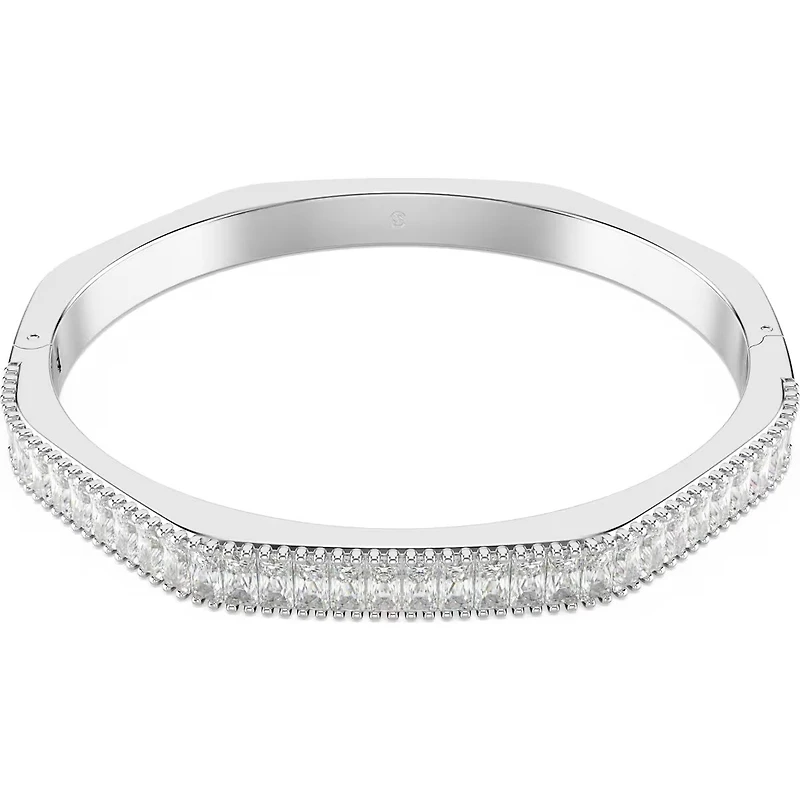 Swarovski - Matrix bangle, Baguette cut, White, Rhodium plated 5705784