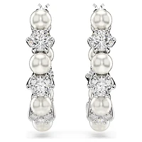Swarovski Matrix Pearl Hoop Earrings - 5709256/5720885 (SS)