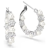 Swarovski Matrix Pearl Hoop Earrings - 5709256/5720885 (SS)