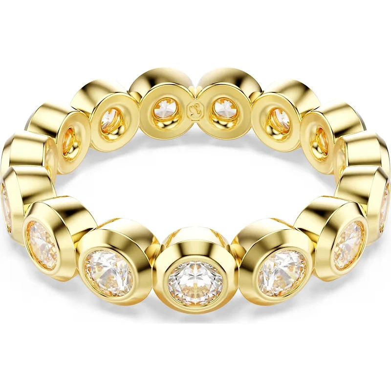 Swarovski - Imber ring, Round cut, White, Gold-tone plated 5714309