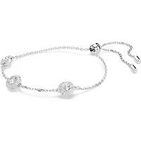 Swarovski Una Angelic bracelet, Round cut, Double sided motifs, White, Rhodium plated 5732272