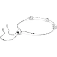 Swarovski Una Angelic bracelet, Round cut, Double sided motifs, White, Rhodium plated 5732272