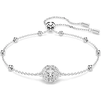 Una Angelic bracelet, Round cut, White, Rhodium plated 5733196