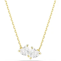Swarovski Mesmera Attract necklace, Heart, White, Gold-tone plated 5733475