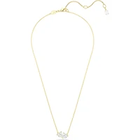 Swarovski Mesmera Attract necklace, Heart, White, Gold-tone plated 5733475