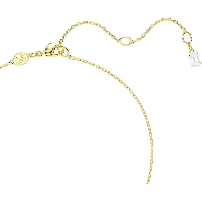 Swarovski Mesmera Attract necklace, Heart, White, Gold-tone plated 5733475