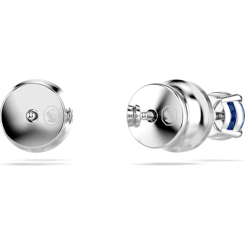 Swarovski Stilla Attract stud earrings, Round cut, White, Rhodium plated 5734250