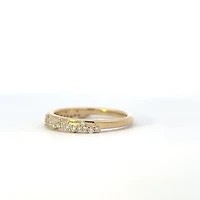 10K Yellow Gold 0.27cttw Diamond Wedding Band - 4 / yellow gold