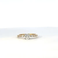 14K Yellow and White Gold 0.70ct Canadian Diamond Ring - 4