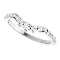 14K White, Yellow or Rose Gold 0.33cttw Diamond Ring - Lab Grown Diamonds /