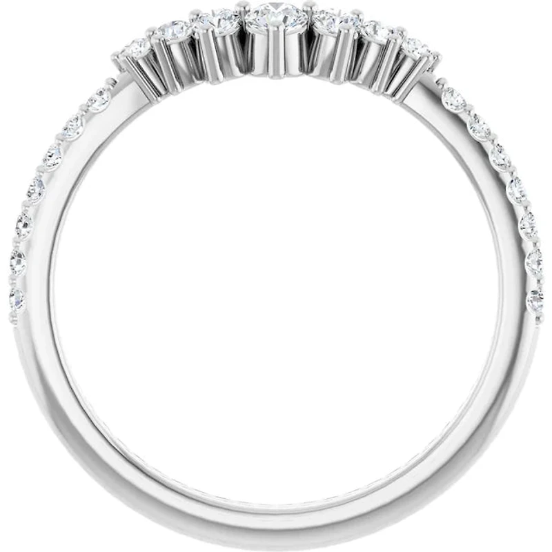 14K White, Yellow or Rose Gold 0.33cttw Diamond Ring - Lab Grown Diamonds /