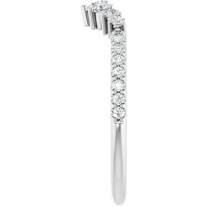 14K White, Yellow or Rose Gold 0.33cttw Diamond Ring - Lab Grown Diamonds /