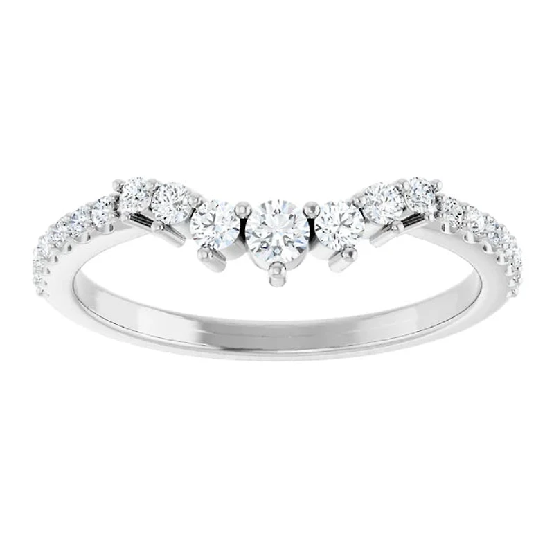 14K White, Yellow or Rose Gold 0.33cttw Diamond Ring - Lab Grown Diamonds /