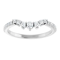 14K White, Yellow or Rose Gold 0.33cttw Diamond Ring - Lab Grown Diamonds /