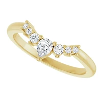 14K White, Yellow or Rose Gold 0.25cttw Diamond Ring