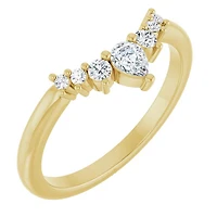 14K White, Yellow or Rose Gold 0.25cttw Diamond Ring