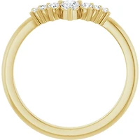 14K White, Yellow or Rose Gold 0.25cttw Diamond Ring