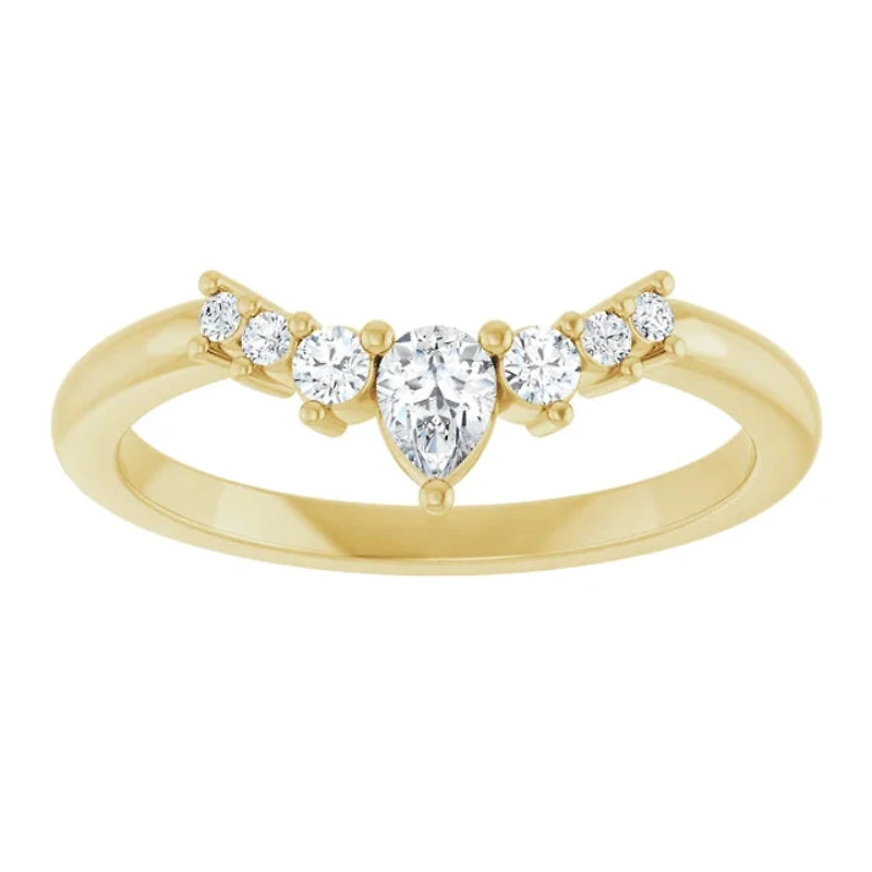 14K White, Yellow or Rose Gold 0.25cttw Diamond Ring