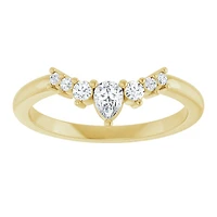 14K White, Yellow or Rose Gold 0.25cttw Diamond Ring